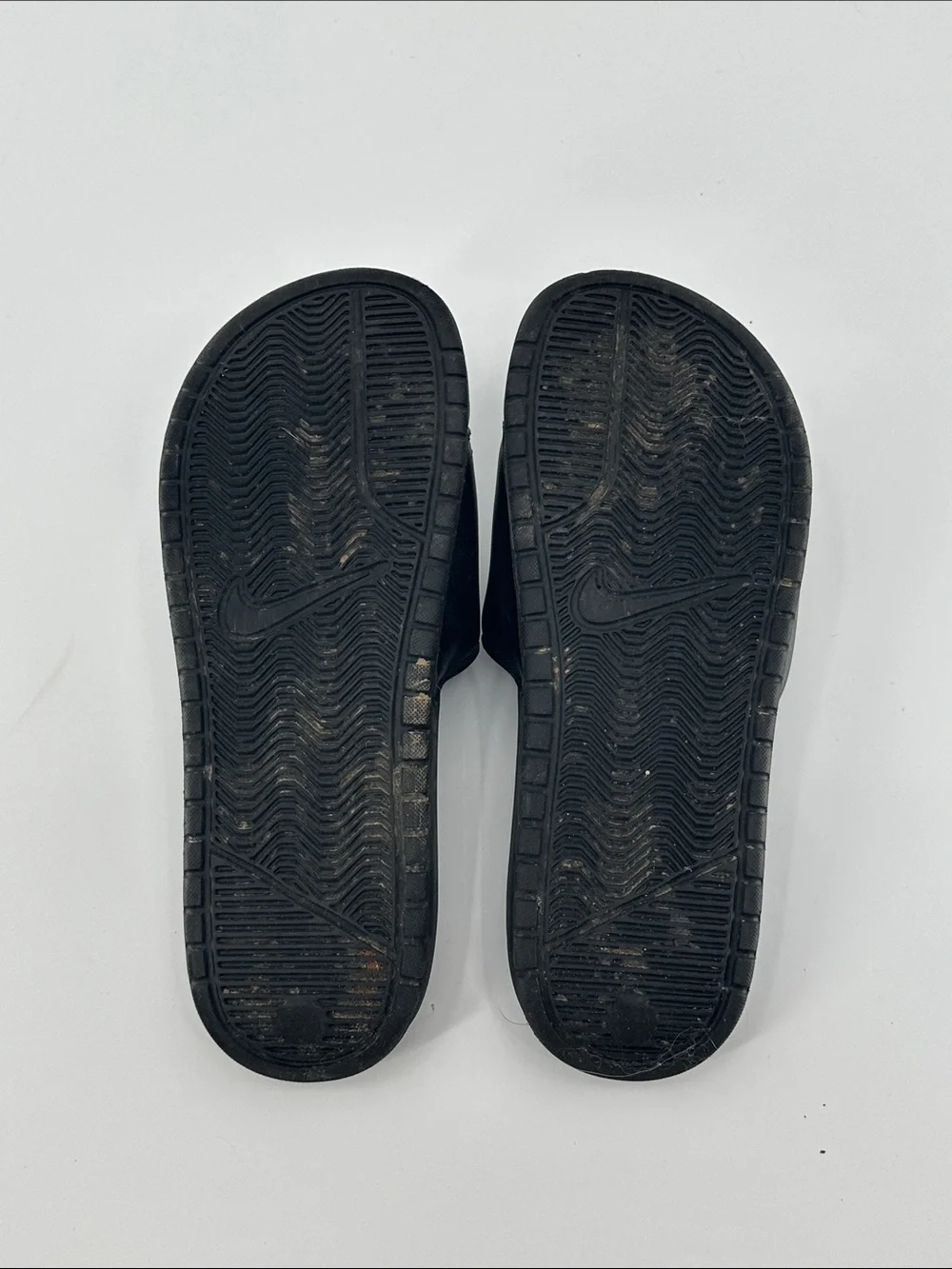 Nike Black Slides with White Swoosh - Men’s Comfort Slides